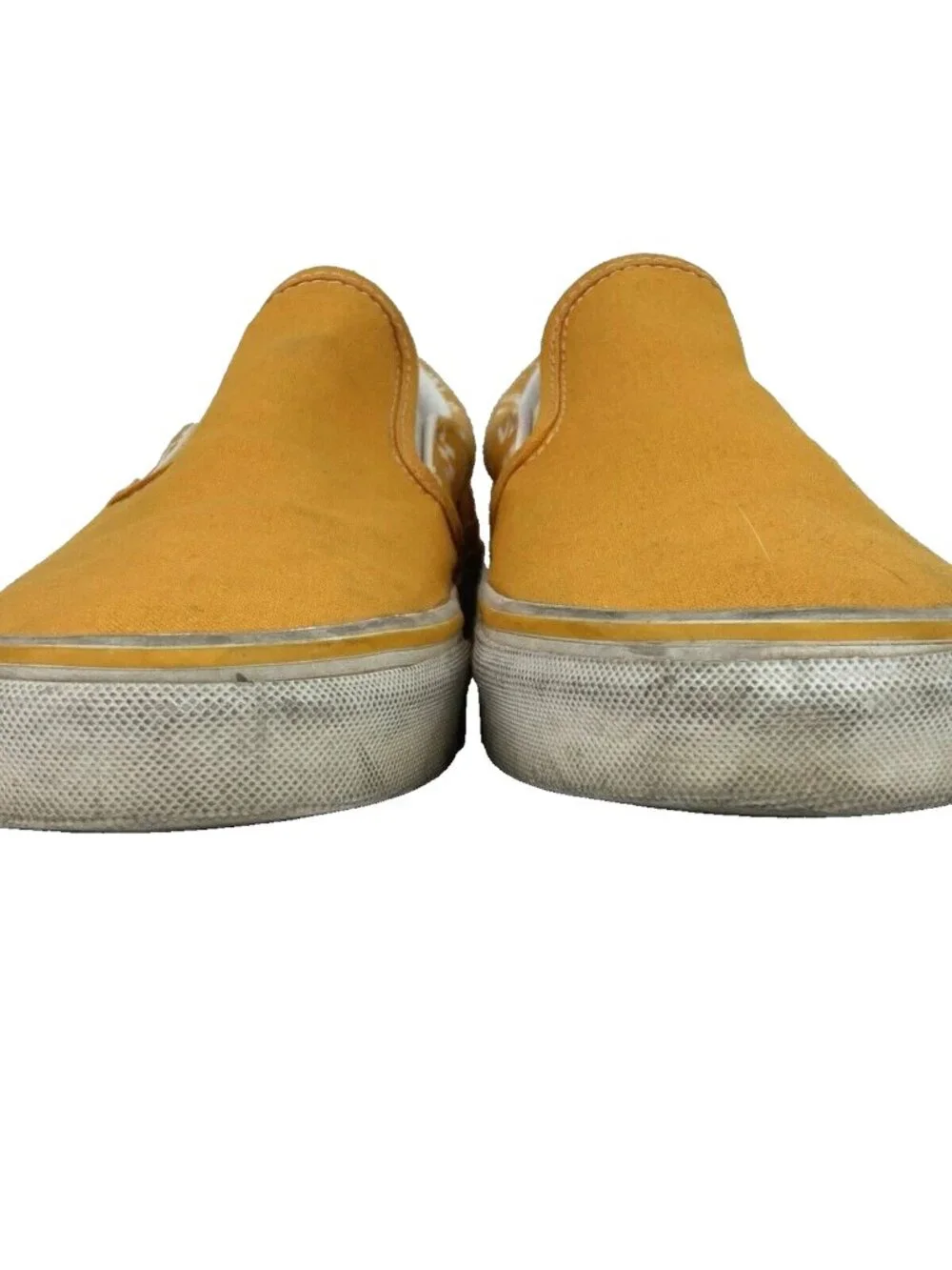 Vans OTW Men 9.5/Women 11-Mustard Yellow/Logo + Checkered Low Skate Shoe 507452